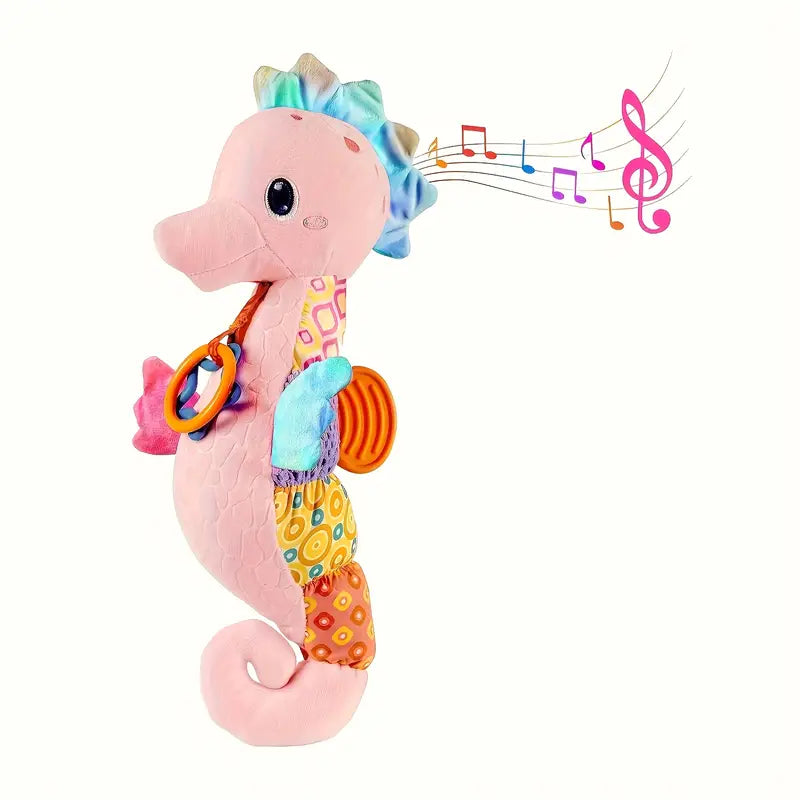 Singing Music Seahorse Plush Toy – Soothing Soft Sensory Doll