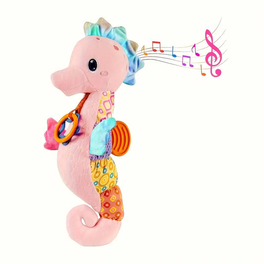 Singing Music Seahorse Plush Toy – Soothing Soft Sensory Doll