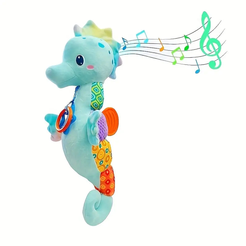 Singing Music Seahorse Plush Toy – Soothing Soft Sensory Doll
